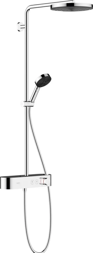 Hansgrohe Showerpipe Pulsify 260 1jet EcoSmart mit Brausethermostat Aufputz chrom, 24221000 24221000