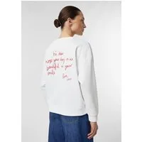 comma Sweatshirt Sweatshirt Sweatshirt mit Artwork