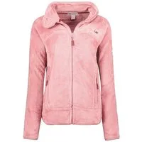 Geographical Norway Fleecejacke Geographical Norway Damen Fleecejacke Teddy Fleece Winter Jacke mit Stehkragen, in Unifarbe, kuschelig