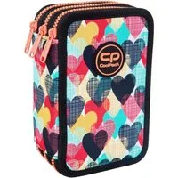 CoolPack Federmäppchen COOLPACK - JUMPER 3 - Dreifach-Federmäppchen mit Zubehör - CHOCOLOVE