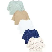 TupTam Wickelshirt TupTam Baby Mädchen Langarm Wickelshirt Baumwolle 5er Set