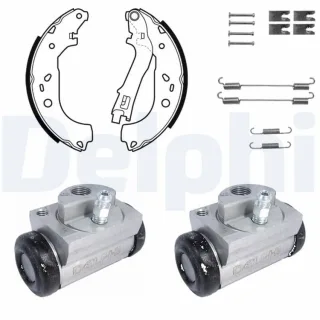 Delphi Bremsbacken vormontiert hinten Fiat Doblo Idea Lancia Musa KP1121