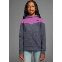 KangaROOS Kapuzensweatshirt mit süßem allover Druck, Hoodie für Mädchen