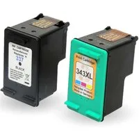 Kompatibel HP 337, 343, C9364EE, C8766EE Multipack 4-Farben (Schwarz, Tintenpatrone (Set, 5160)