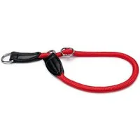 lionto Hunde-Halsband mit Zugstopp, Retrieverhalsband, Nylon, verstellbar & leicht mit Stoppring