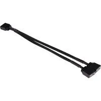 Y-Kabelsplitter aRGB 3-Pin auf 2x 3-Pin, 15cm schwarz, inkl. Steckverbinder