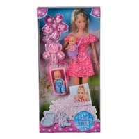 SIMBA Anziehpuppe Simba Puppe Steffi Love Babysitter und 2 Babys, Maxi Cosi 105730211