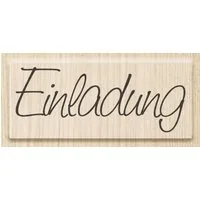 Heyda Stempel Motivstempel 'Einladung' 6x2,5cm