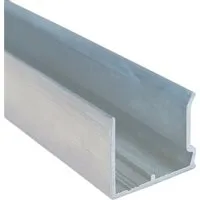 HT-Kunststoffe Abschlussprofil Alu-Abschlusprofil für 16mm Stegplatten - 98cm U-Profil mit Tropfkante (1-St), Tropfkante