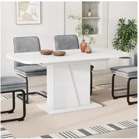 Vicco Esstisch Fenaro, Weiß, 120 x 80 cm ausziehbar (1-St)