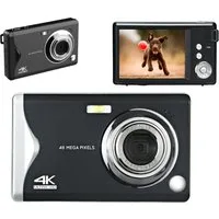 FANNOU Digitalkamera 48MP 1080P FHD Fotokamera Kompaktkamera (inkl. mit Autofokus 16X Digitalzoom Fotoapparat Tragbare, Kompaktkamera mit 32GB SD-Karte für Kinder Teenager Anfänger Geschenk)