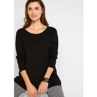 bonprix Langarmshirt ausgestellte Passform, Langarm, für vielseitige Anlässe