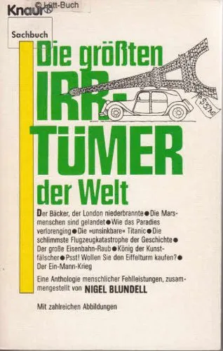 Die größten Irrtümer der Welt.