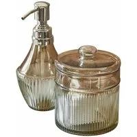 Mirabeau Badaccessoire-Set Bad-Set Jolivienne braun/klar