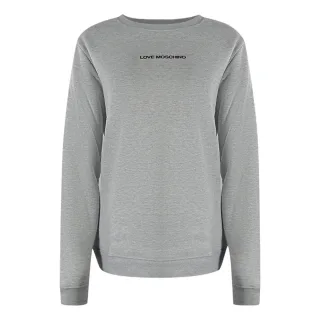 Moschino Sweatshirt Mit Kleinem Logo, Grau
