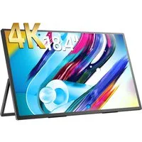 UPERFECT Tragbarer 4K Monitor 18 Zoll, UHD 3840x2160, Mobiler Monitor mit USB-C Portabler Monitor (45,70 cm/18 ", 3840 x 2160 px, 4K, 60 Hz, IPS, Mini HDMI, VESA-Montage, für Laptop/PC/PS5/Switch/Smartphone)