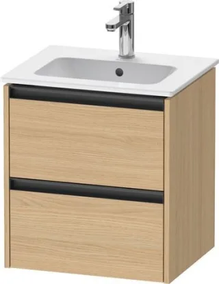 Duravit Ketho.2 Waschtischunterbau wandhängend Natur Eiche Matt 510x420x549 mm - K25261030300000 K25261030300000