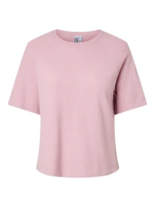 PIECES - PCBREE SS O-NECK KNIT NOOS BC Roseate Spoonbill - Gr. - L