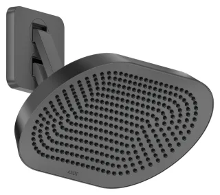Hansgrohe AXOR ShowerSphere Kopfbrause 370/220 2jet mit beweglichem Brausearm, Polished Black Chrome 39745330
