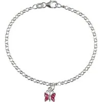SilberDream Silberarmband SilberDream Armband rosa Schmetterling (Armband), Kinder Armband (Schmetterling) ca. 16cm, 925 Silber, Farbe: rosa