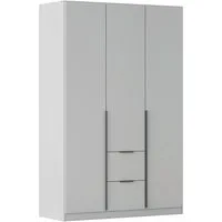 OTTO home Drehtürenschrank Kleiderschrank Schrank Garderobe AGORDO mit Dekor- oder Hochglanzfront (in zwei Griff-Farben, Breite 136 cm) mit Außenschubkästen, Serie in 7 Breiten und 2 Höhen MADE IN GERMANY
