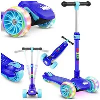 KIDIZ Cityroller, Roller Kinder Scooter X-Pro2 Dreiradscooter mit PU LED Leuchten