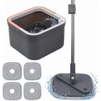 relaxdays Wischmopp-Set mit Frischwassertank, (6-St)