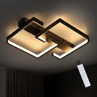 ZMH LED Deckenleuchte Rechteckige Deckenlampe 30*25*4.5cm Modern für Schlafzimmer Flur, Hochwertige Lampenperlen, LED fest integriert, 3000-6500k, LED fest integriert