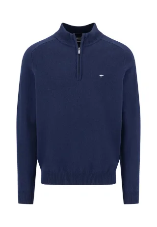 FYNCH-HATTON - Troyer- Zip, Lambswool navy - Gr. - XXL