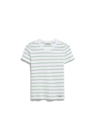 Armedangels - KARDAA STRIPES T-SHIRT white-foam - Gr. - XS