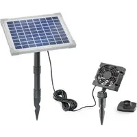 esotec Gewächshaus Solar Lüftersystem Fresh Air Solar-Ventilator 10x10x2,5cm 101862, Komplettset