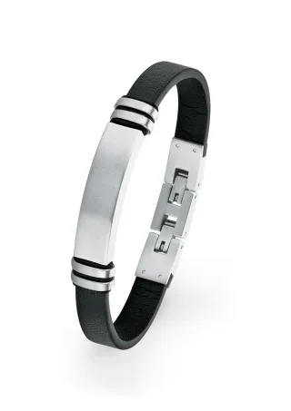 s.Oliver - Armband schwarz - Gr. - 21