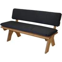 DEGAMO Bankauflage ARIZONA, (1 St), 3-sitzer 150cm, anthrazitgrau, 2-teilig mit separater Rückenlehne
