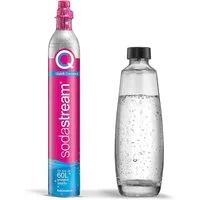 SodaStream Wassersprudler QC-Reservepack mit 1x Quick Connect CO₂-Zylinder 60 L & 1x Glasflasche