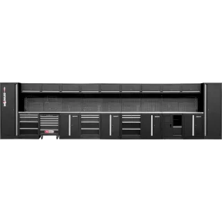 KS TOOLS Werkstatt-Schranksystem, gerade, 7320 x 500 mm, Variante 1 - 866.6310