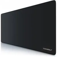 Titanwolf Gaming Mauspad XXL Speed Mousepad 900 x 400 x 3 mm, große Tischunterlage, rutschfest, abwaschbar, Geschwindigkeit & Präzision, Titanwolf Schrift
