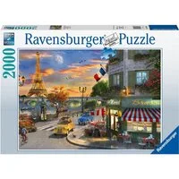 Ravensburger Puzzle Romantische Abendstunde in Paris, 2000 Puzzleteile, Made in Germany
