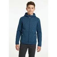 CMP Strickfleecejacke KID JACKET FIXED HOOD mit atmungsaktiven und schnell trocknenden Eigenschaften