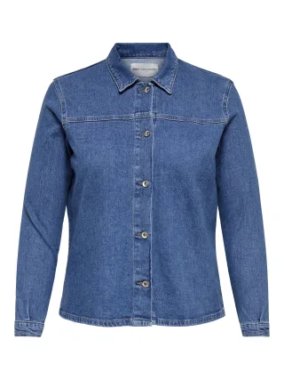 ONLY CARMAKOMA - CARKIMBERLY OVERSHIRT DNM AZG698 BF Medium Blue Denim - Gr. - 46