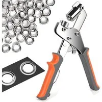 LuxusKollektion Ösenzange Ösenzange Profi mit 300 Ösen Ø 10mm für Planen Stoffe Magnetische