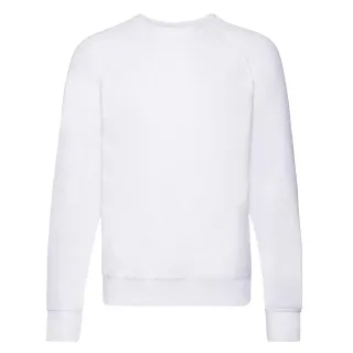 Fruit of the Loom - Sweatshirt für Herren/Damen Unisex Raglanärmel (Weiß)