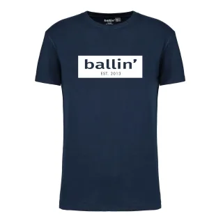 Cut Out Logo Shirt von Ballin Est. 2013 in der farbe Blau und in größe XXL.