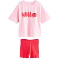 Next Shirt & Shorts Kurzarm-T-Shirt und Radlershorts im Set (2-tlg)