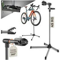 tectake Fahrrad-Montageständer Fahrrad-Set Reparaturständer für alle gängigen Modelle mit (Komplettset, bis 45kg)