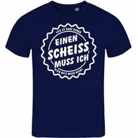 deinshirt Print-Shirt Herren T-Shirt Einen Scheiß muss Ich Funshirt mit Motiv