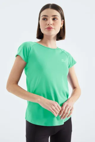 Damen T-Shirt mit kurzem Arm und Rundhalsausschnitt