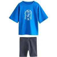 Next T-Shirt & Shorts Kurzarm-T-Shirt und Radlershorts im Set (2-tlg)
