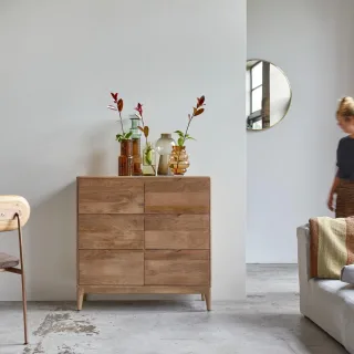 Wohnzimmerkommode aus massivem Mangoholz Gabrielle