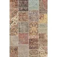 Bamyum Teppich Nadine Teppich mit Chenille-Druck, Waschbarer, Antibakteriell Teppich, Höhe: 80 mm, Einzelstück