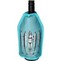 Giftcompany Weinkühler Froid Kühlmanschette Frau mit Fischen türkis 23,5cm